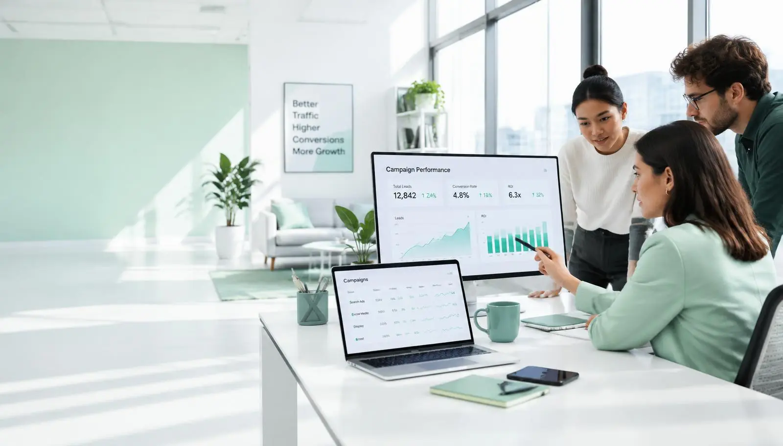 Performance Marketing cinematic scene