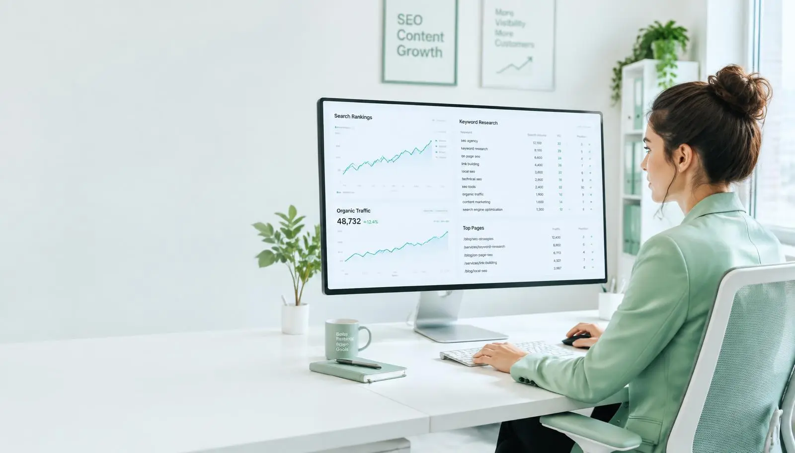 Search Engine Optimization cinematic scene